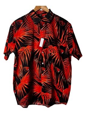 Foco Oregon Beavers Button Down Hawaiian Shirt Mens Med. NWT